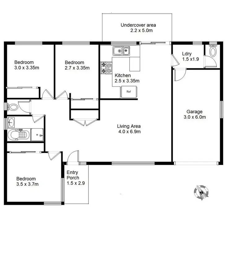 Floorplan of Homely unit listing, 4/5 Loderi Place, Warabrook NSW 2304