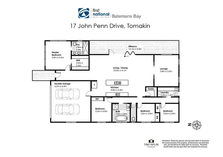 Floorplan of Homely house listing, 17 John Penn Drive, Tomakin NSW 2537