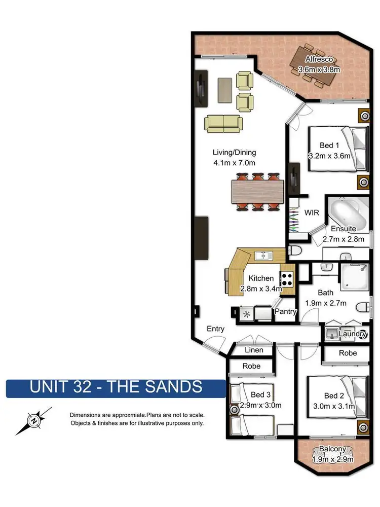 Floorplan of Homely apartment listing, 32/20 Pacific Parade, Yamba NSW 2464