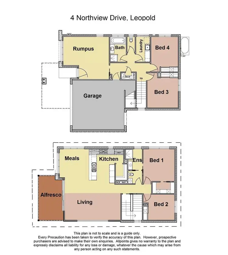 Floorplan of Homely house listing, 4B Northview Drive, Leopold VIC 3224