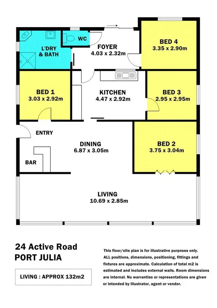 Floorplan of Homely house listing, 24 Active Road, Port Julia SA 5580