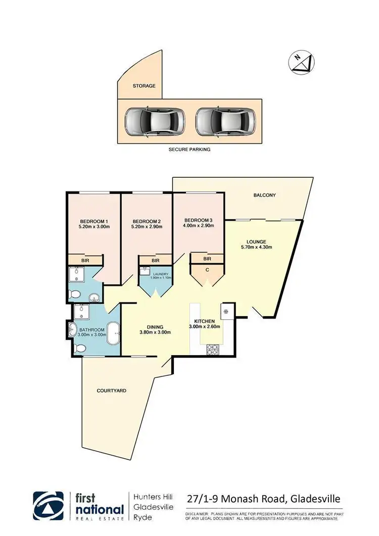 Floorplan of Homely apartment listing, 27/1-9 Monash Road, Gladesville NSW 2111