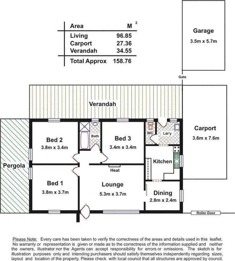 Floorplan of Homely house listing, 8 Curnow Street, Davoren Park SA 5113