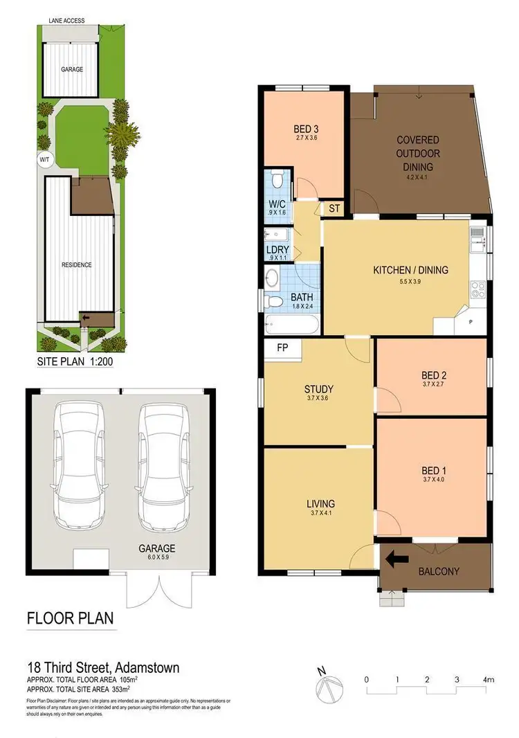 Floorplan of Homely house listing, 18 Third Street, Adamstown NSW 2289