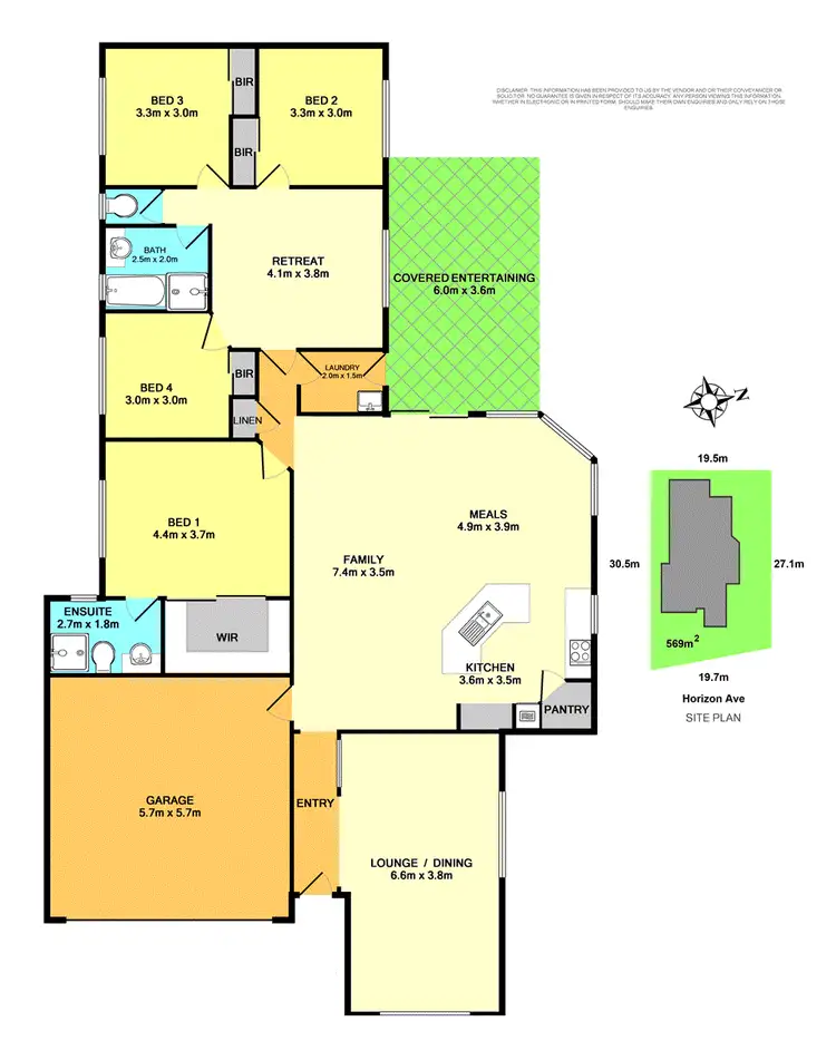 Floorplan of Homely house listing, 5 Horizon Avenue, Cameron Park NSW 2285