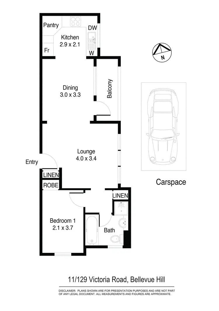 Floorplan of Homely apartment listing, 11/129 Victoria Road, Bellevue Hill NSW 2023
