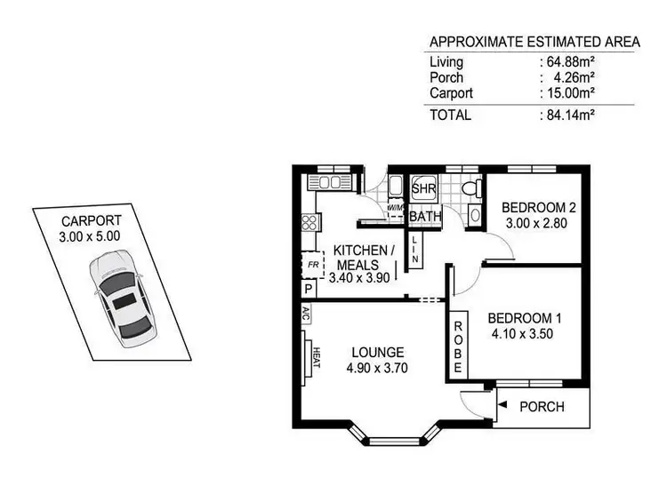 Floorplan of Homely unit listing, 3/33 Galway Avenue, Broadview SA 5083