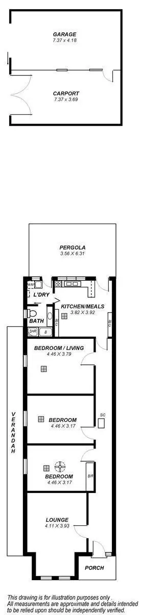 Floorplan of Homely house listing, 1/1 Watson Avenue, Rose Park SA 5067