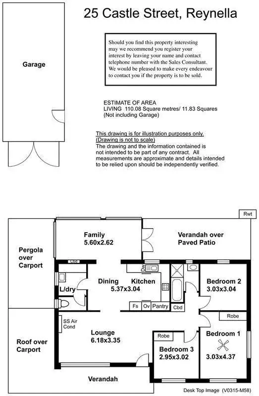Floorplan of Homely house listing, 25 Castle Street, Reynella SA 5161