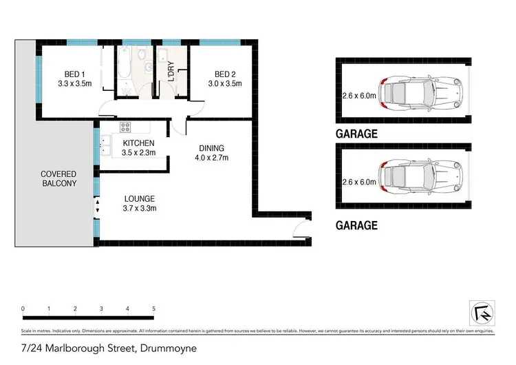 Floorplan of Homely apartment listing, 7/24-26 Marlborough Street, Drummoyne NSW 2047