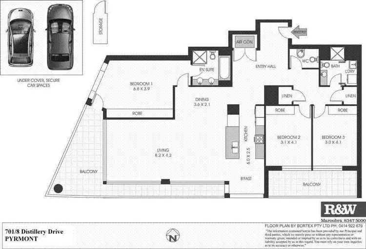 Floorplan of Homely apartment listing, 701/8 Distillery Drive, Pyrmont NSW 2009