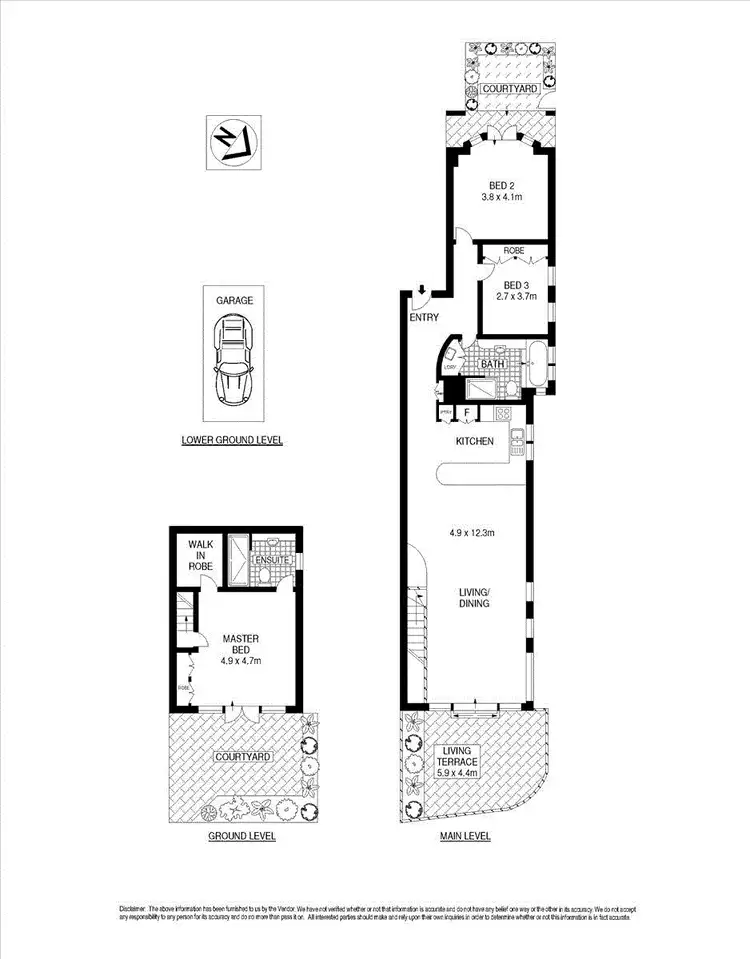 Floorplan of Homely apartment listing, 1/126 Bower Street, Manly NSW 2095