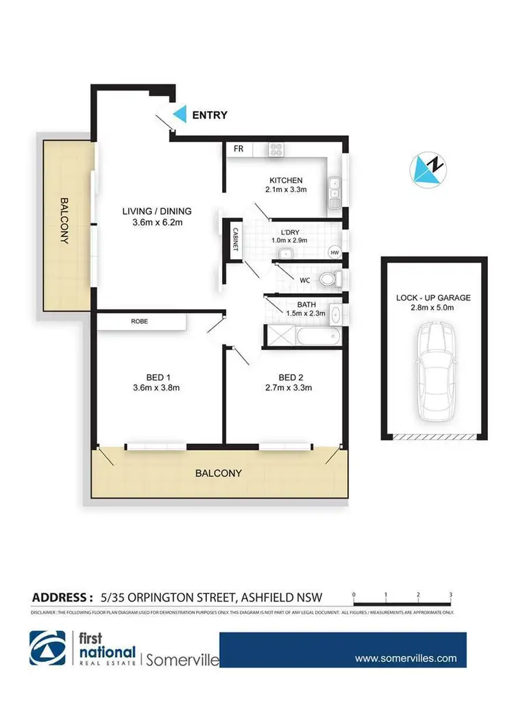 Floorplan of Homely apartment listing, 5/35 Orpington Street, Ashfield NSW 2131