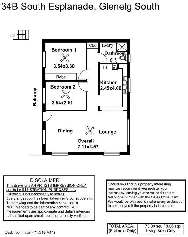 Floorplan of Homely apartment listing, 4/34B South Esplanade, Glenelg South SA 5045