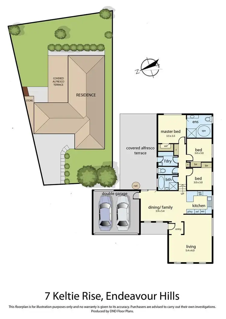 Floorplan of Homely house listing, 7 Keltie Rise, Endeavour Hills VIC 3802