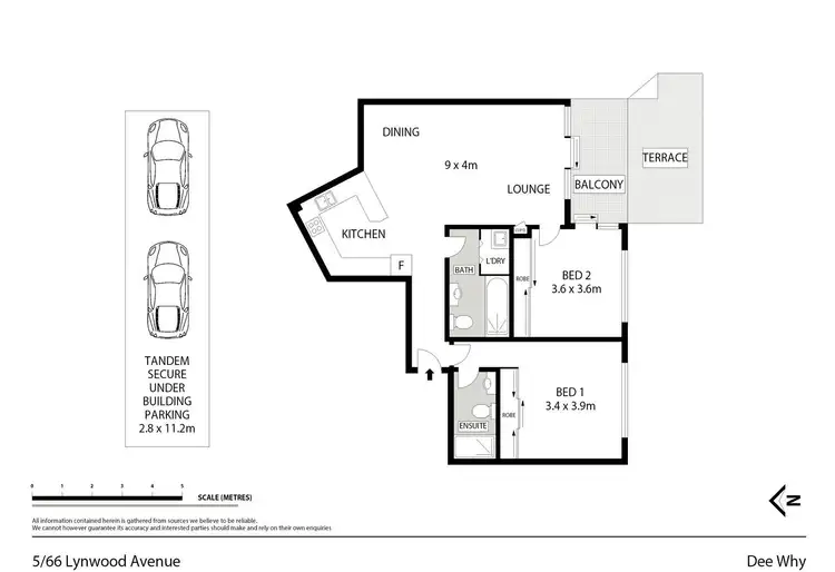 Floorplan of Homely unit listing, 5/66-70 Lynwood Avenue, Dee Why NSW 2099