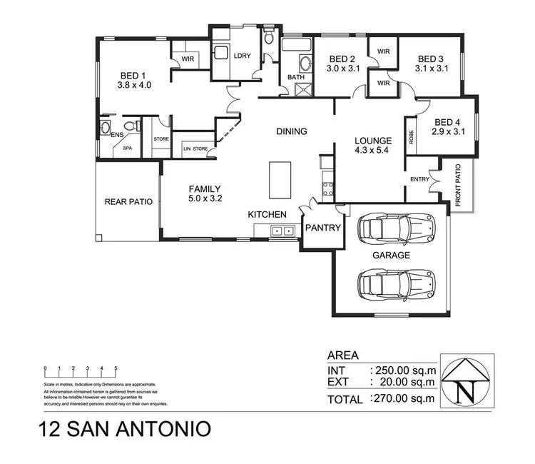 Floorplan of Homely house listing, 12 San Antonio Court, Mount Louisa QLD 4814