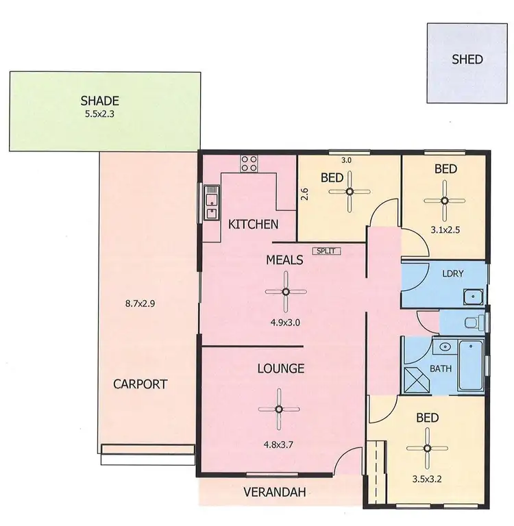Floorplan of Homely house listing, 1/ 68-74 Roper Road, Murray Bridge SA 5253