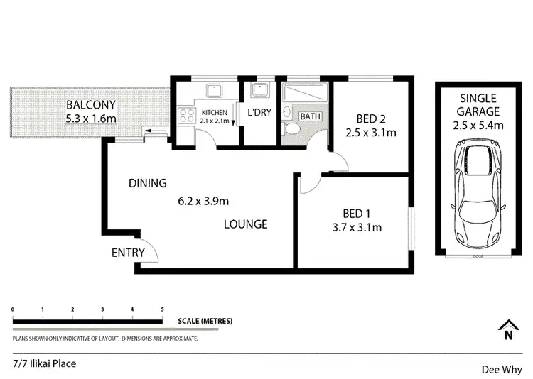 Floorplan of Homely unit listing, 7/7 Ilikai Place, Dee Why NSW 2099