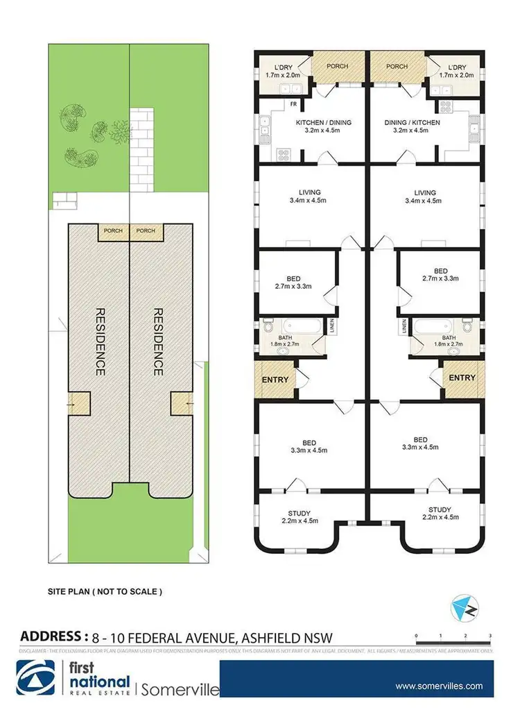 Floorplan of Homely house listing, 8 & 10 Federal Avenue, Ashfield NSW 2131