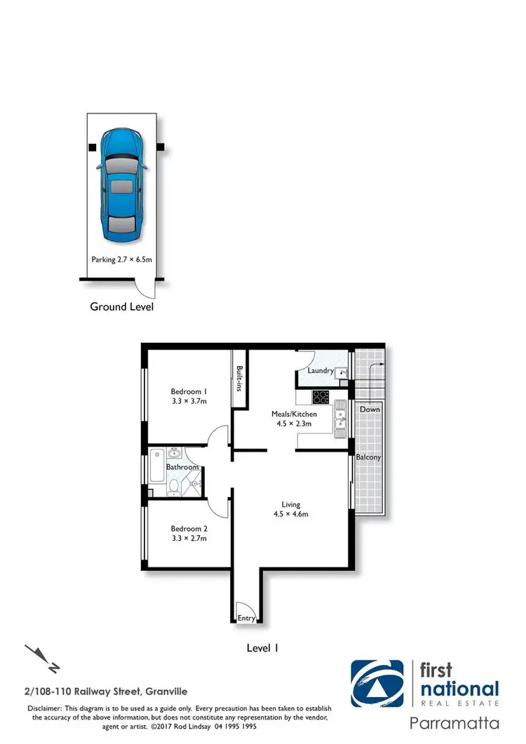 Floorplan of Homely apartment listing, 2/108 Railway Street, Granville NSW 2142