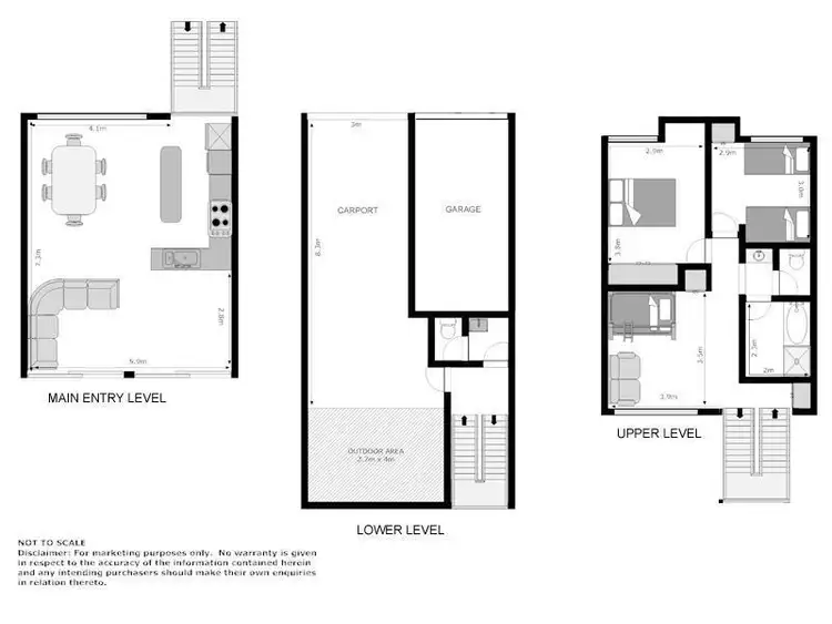 Floorplan of Homely townhouse listing, 7/2 Gowrie Avenue, Nelson Bay NSW 2315