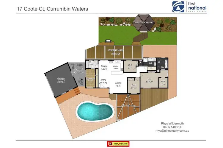 Floorplan of Homely house listing, 17 Coote Court, Currumbin Waters QLD 4223
