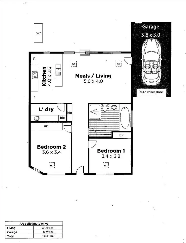Floorplan of Homely house listing, 16b West Street, Ascot Park SA 5043