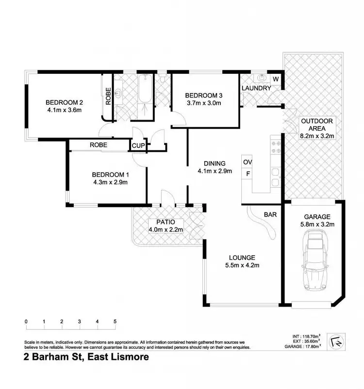 Floorplan of Homely house listing, 2 Barham Street, East Lismore NSW 2480