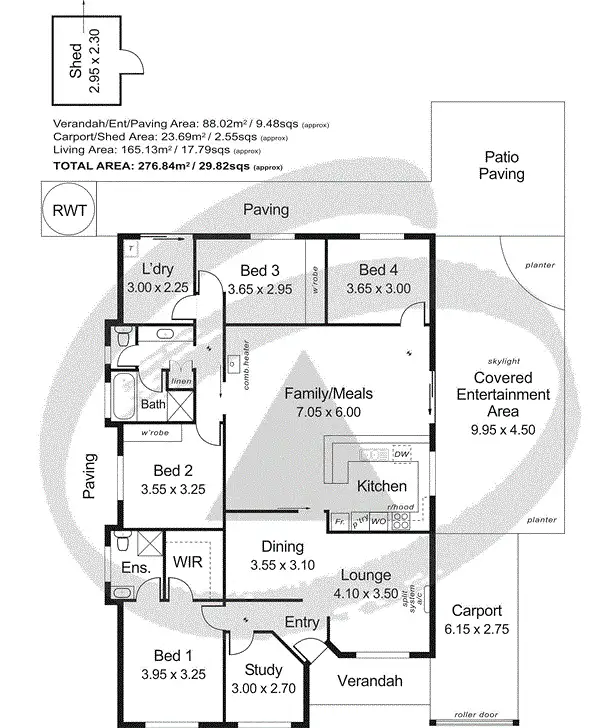 Floorplan of Homely house listing, 10 Gardenia Drive, Woodside SA 5244
