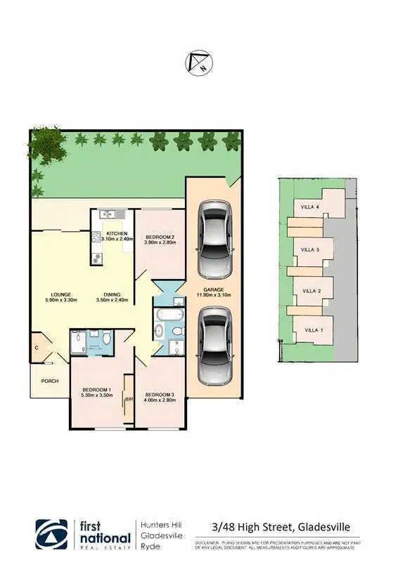 Floorplan of Homely villa listing, 3/48-50 High Street, Gladesville NSW 2111