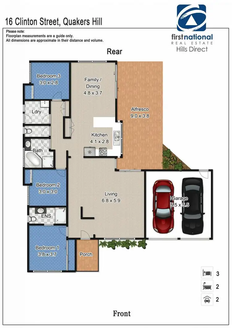 Floorplan of Homely house listing, 16 Clinton Street, Quakers Hill NSW 2763