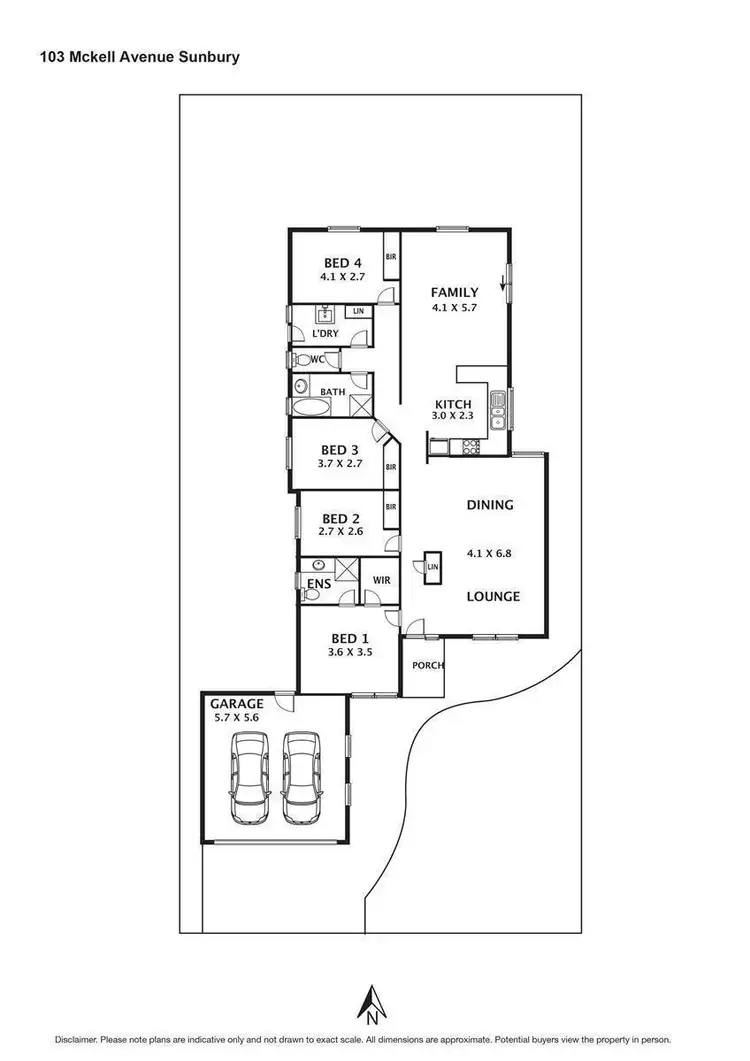 Floorplan of Homely house listing, 103 McKell Avenue, Sunbury VIC 3429