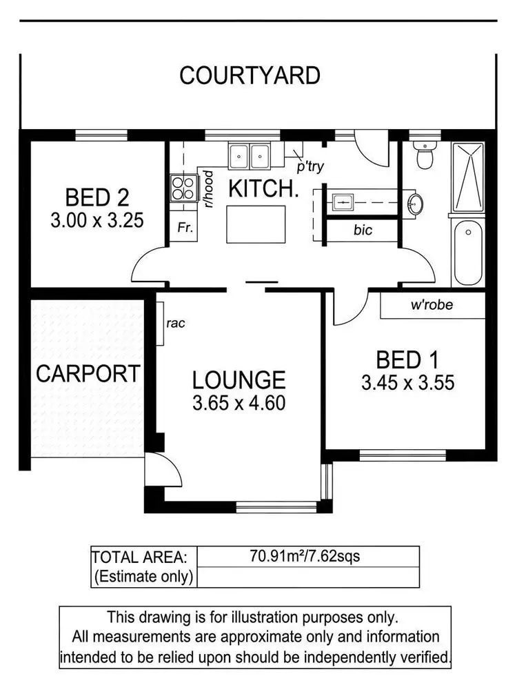 Floorplan of Homely unit listing, 5/3 Melton Street, Somerton Park SA 5044
