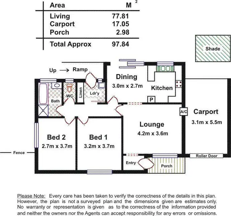 Floorplan of Homely unit listing, 3/32 Crown Terrace, Royal Park SA 5014