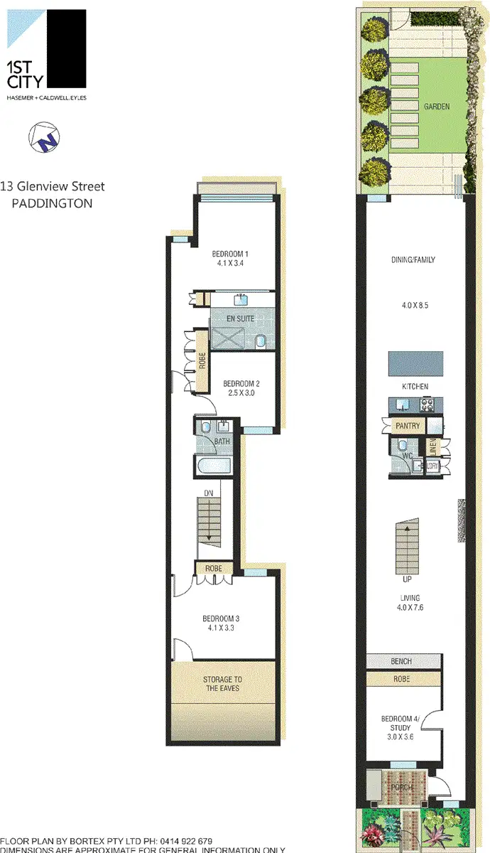 Floorplan of Homely house listing, 13 Glenview Street, Paddington NSW 2021