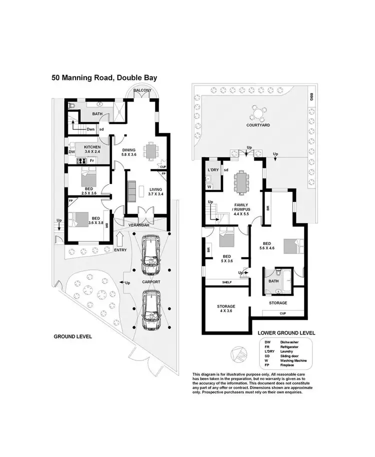 Floorplan of Homely house listing, 50 Manning Road, Double Bay NSW 2028