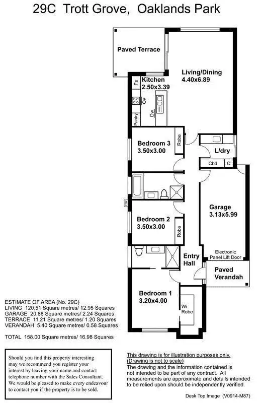 Floorplan of Homely house listing, 29C Trott Grove, Oaklands Park SA 5046