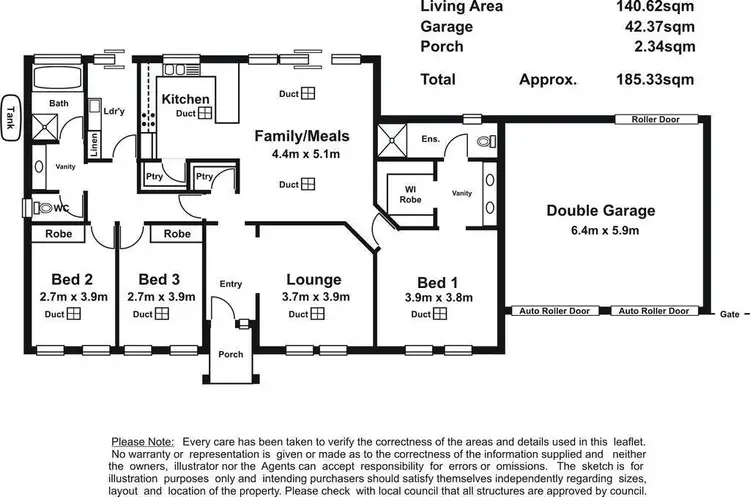 Floorplan of Homely house listing, 13C Fisher Street, Felixstow SA 5070