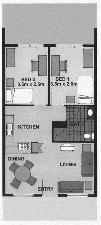 Floorplan of Homely unit listing, 15 & 16/613 Magill Road, Magill SA 5072