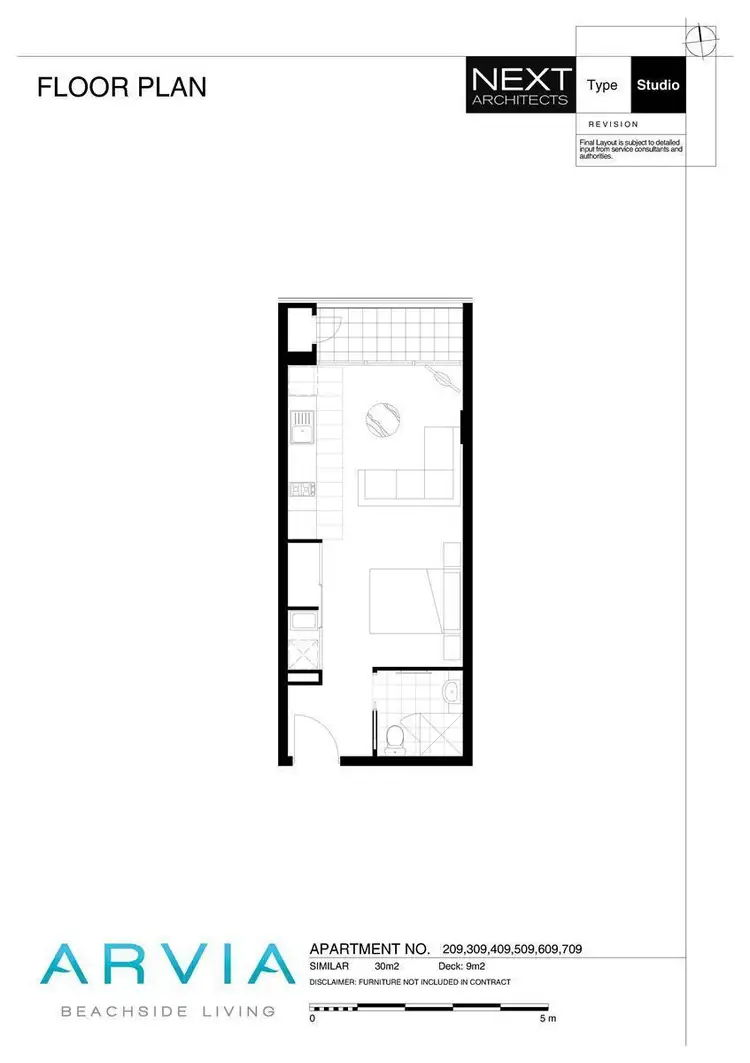 Floorplan of Homely apartment listing, 509/67 Watt Street, Newcastle NSW 2300