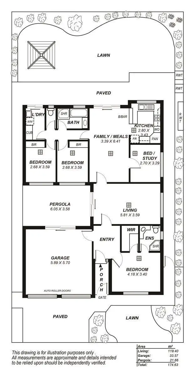 Floorplan of Homely house listing, 79 Dorrien Avenue, Woodcroft SA 5162