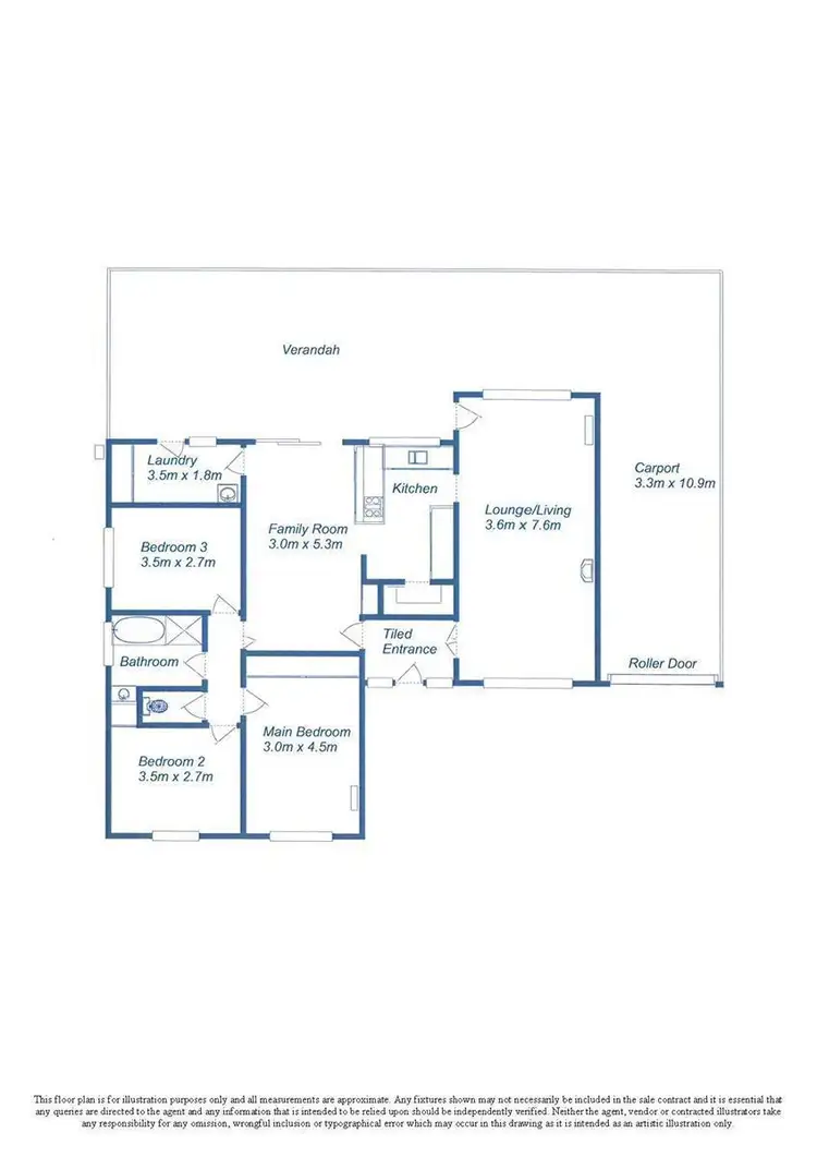 Floorplan of Homely house listing, 9 Roycroft Avenue, Gulfview Heights SA 5096
