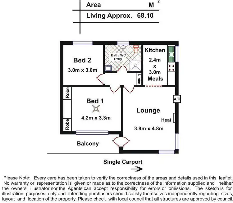 Floorplan of Homely unit listing, 4/142 Grange Road, Westbourne Park SA 5041