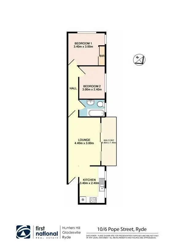 Floorplan of Homely apartment listing, 10/6 Pope Street, Ryde NSW 2112