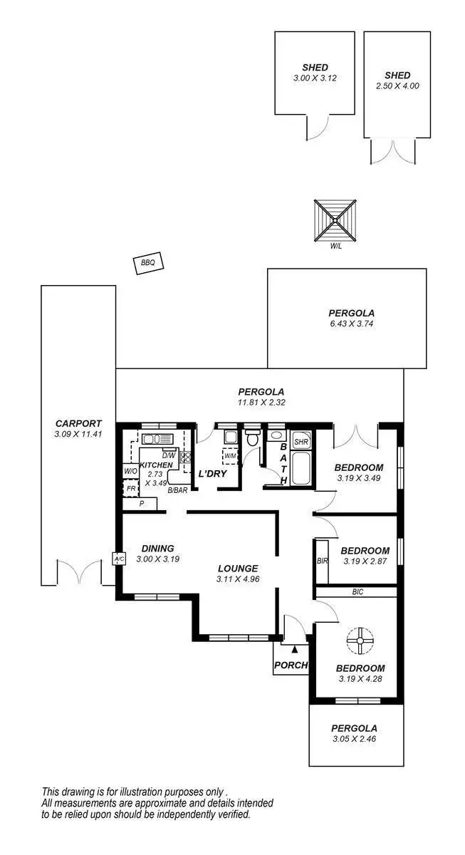 Floorplan of Homely house listing, 9 Cole Street, Clapham SA 5062