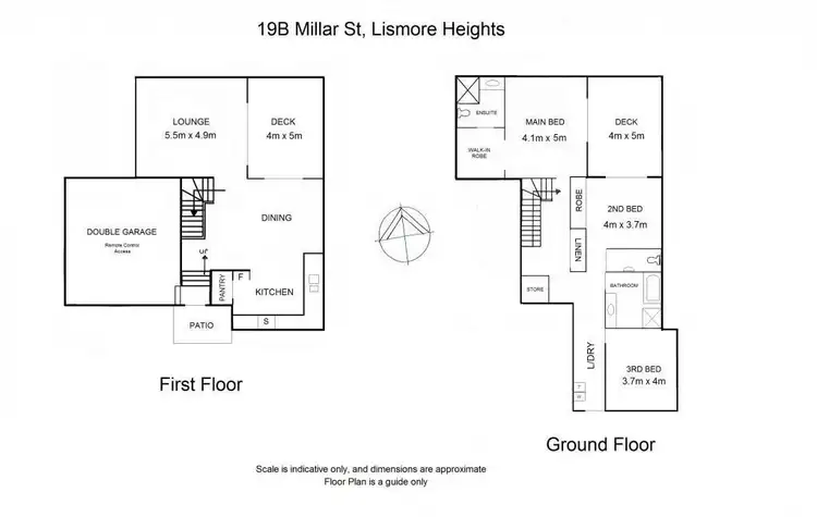 Floorplan of Homely unit listing, 19B Millar Street (off Gallagher Drive), Lismore Heights NSW 2480