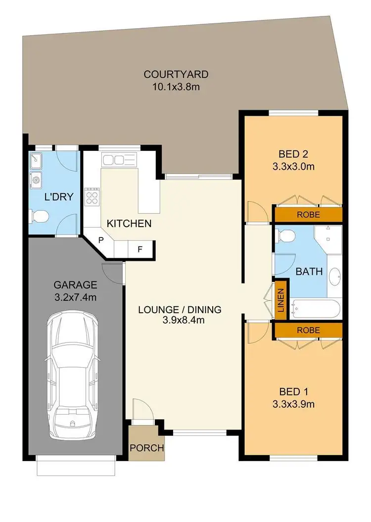 Floorplan of Homely villa listing, 2/6 Reliance Crescent, Laurieton NSW 2443