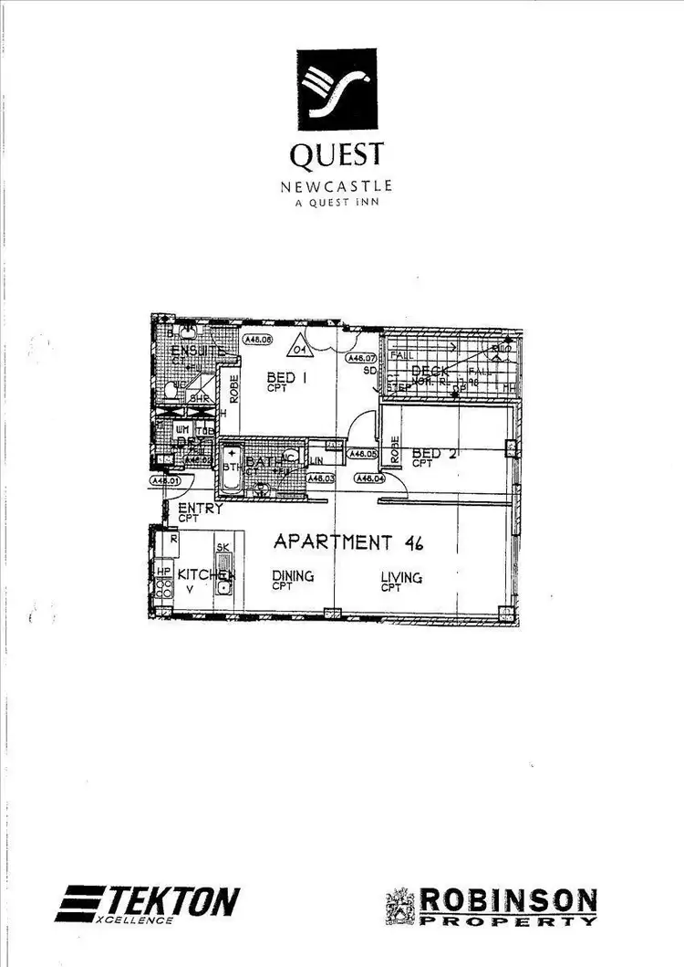 Floorplan of Homely apartment listing, 46/575 Hunter Street, Newcastle NSW 2300