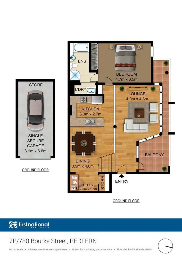 Floorplan of Homely apartment listing, 7P/780 Bourke Street, Redfern NSW 2016